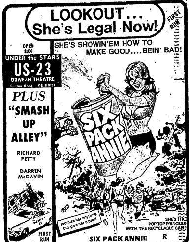 US-23 Drive-In Theater - 1982 Ad (newer photo)